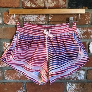 Lululemon Stripe Athletic Sporty Athleisure Shorts